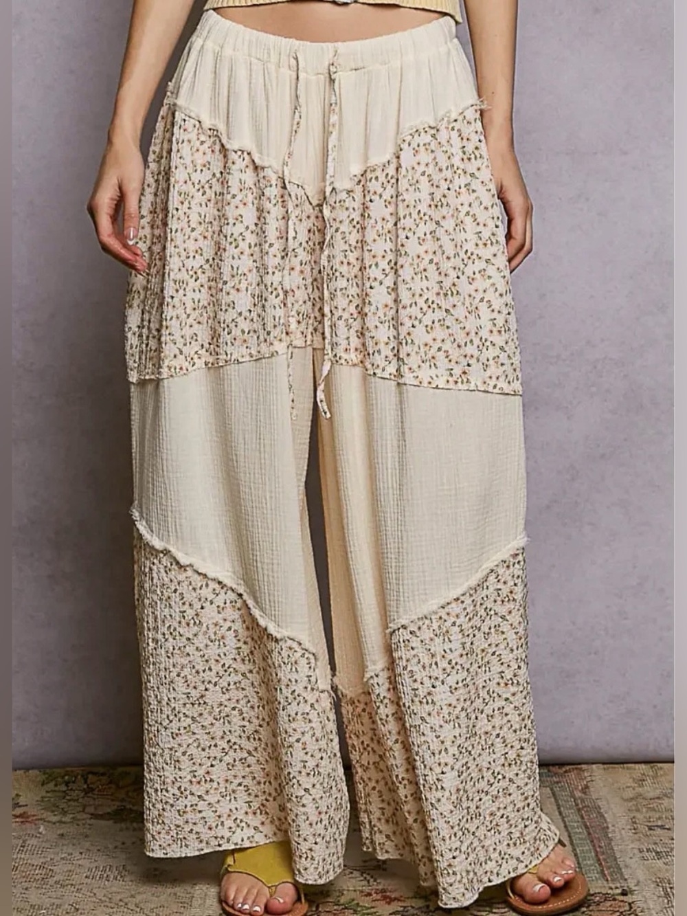 NWOTS POL Floral Wide Leg Pants